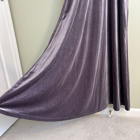 NWT Lulus Velvet Maxi Dress Evening Gown Formal Party Sleeveless M Dusty Purple - Picture 7 of 12